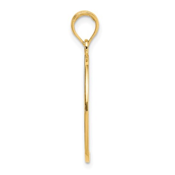 14k Yellow Gold You Are My Sunshine Necklace Charm Pendant Sun Cut-out RH White - Picture 5 of 5